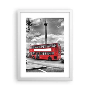 Poszter fekete keretben - A város igazi vérkeringése - 30x40 cm