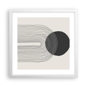 Poszter fekete keretben - Remegés és biztosság - 40x40 cm