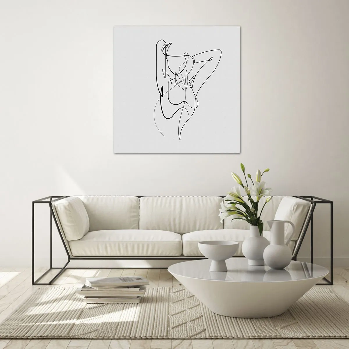 Üveg kép - Milyen vagy igazán…. - 70x70 cm