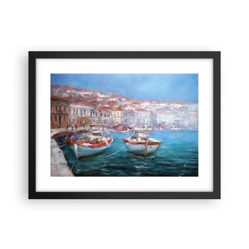 Poszter fehér keretben - Olasz öböl - 40x30 cm