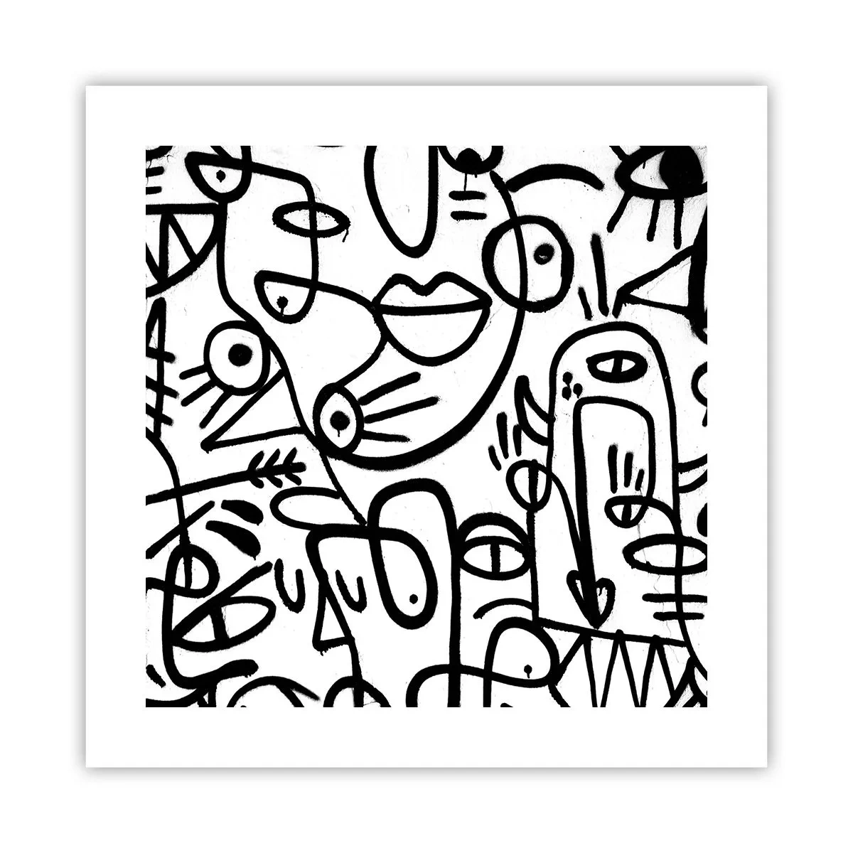 Poszter - Arcok és délibábok - 40x40 cm