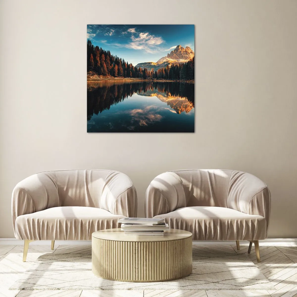 Üveg kép - Dupla tájkép - 60x60 cm