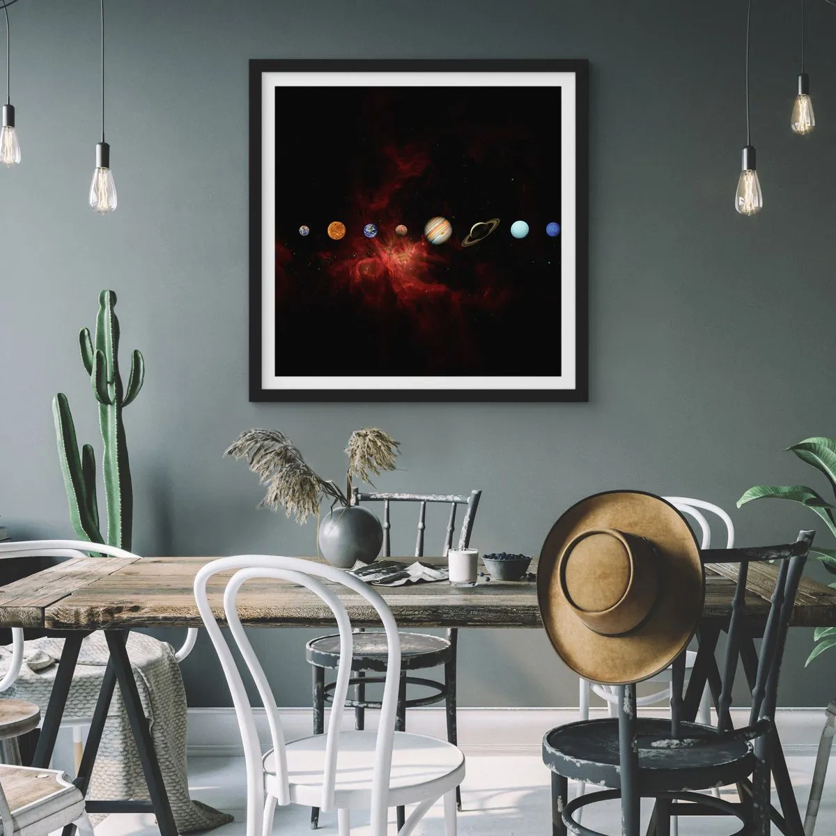 Poszter fehér keretben - A szomszédságunk - 30x30 cm