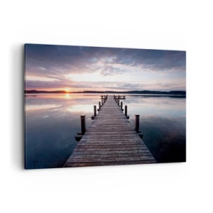 Vászonkép - Csendes határ a nappal és az éjszaka között - 120x80 cm