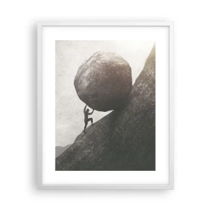 Poszter fekete keretben - Hiszek minden remény ellenére  - 40x50 cm