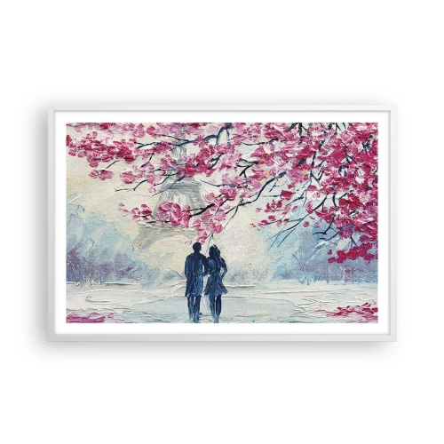Poszter fekete keretben - Romantikus séta - 91x61 cm