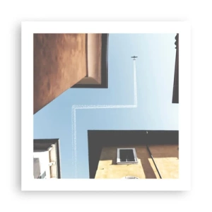 Poszter - A városi labirintus felett - 50x50 cm