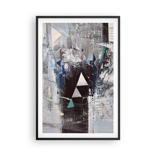 Poszter fehér keretben - A háromszögek felülíró sorrendje - 61x91 cm