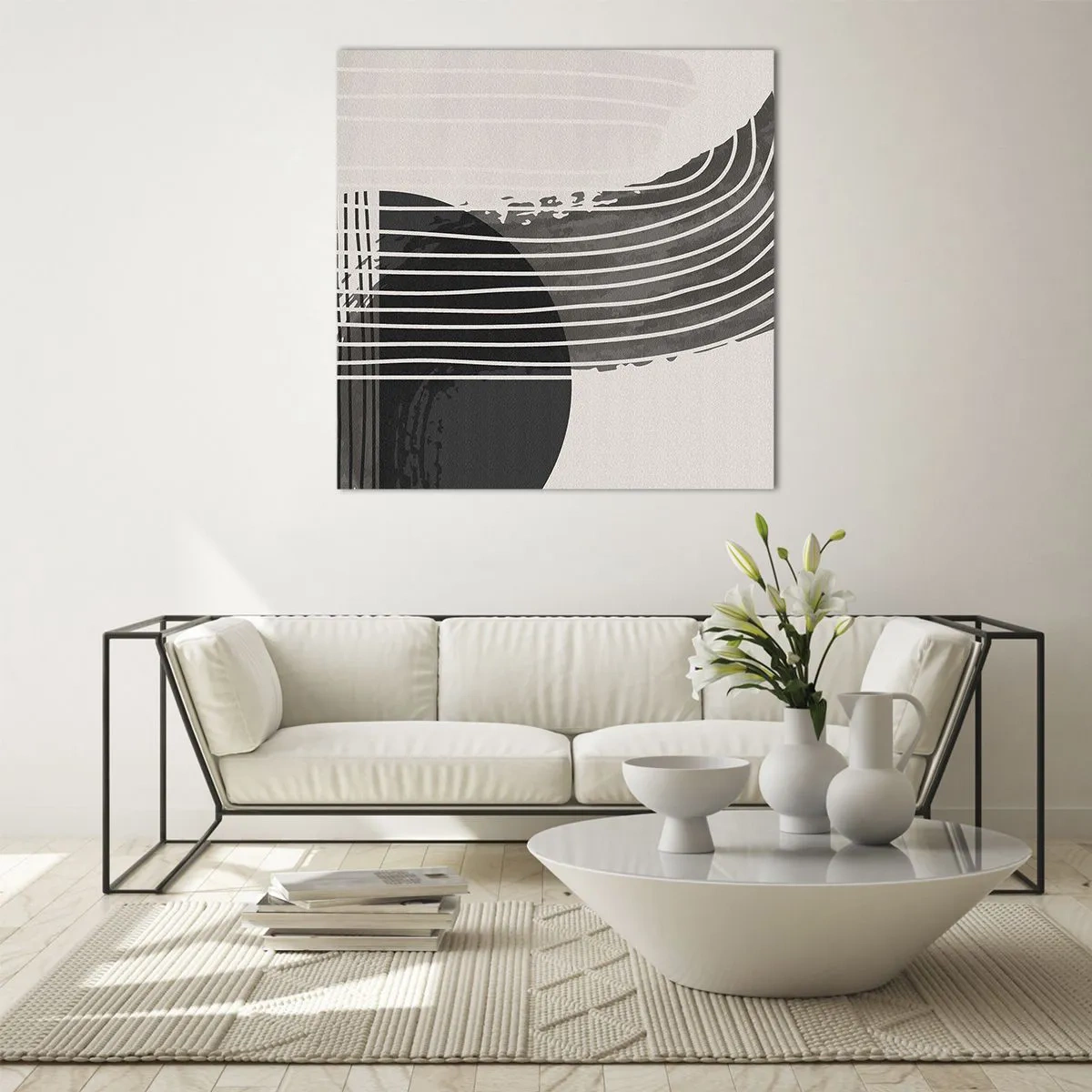 Üveg kép - Oda és vissza - 30x30 cm