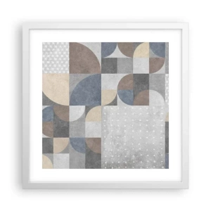 Poszter fekete keretben - Kerámia fantázia - 40x40 cm