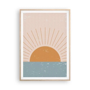 Poszter világos tölgy keretben - Mindennapi csoda - 70x100 cm