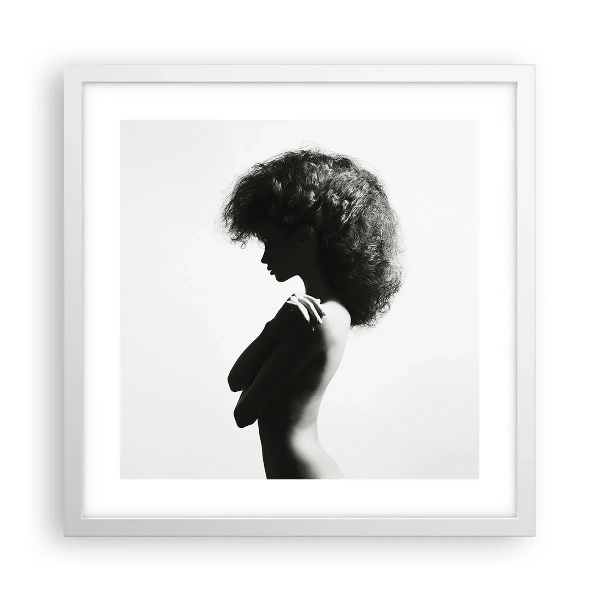 Poszter fekete keretben - Mint virág a karcsú száron - 40x40 cm