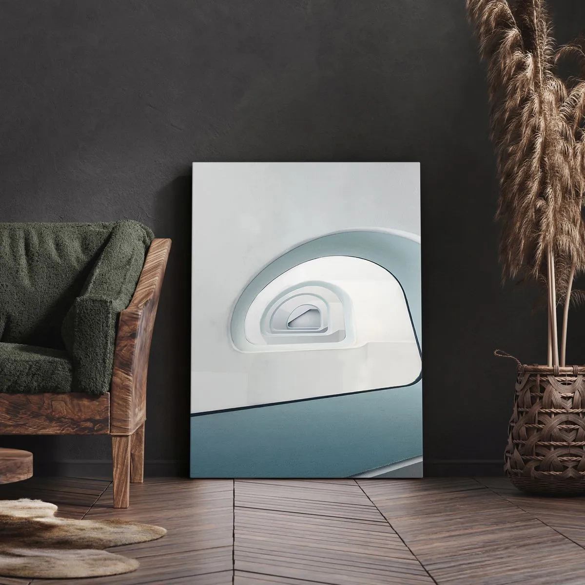 Vászonkép - A kék aljára - 55x100 cm