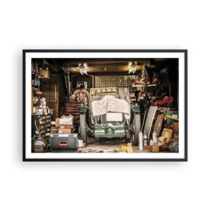 Poszter fehér keretben - Vissza a múltba - 91x61 cm