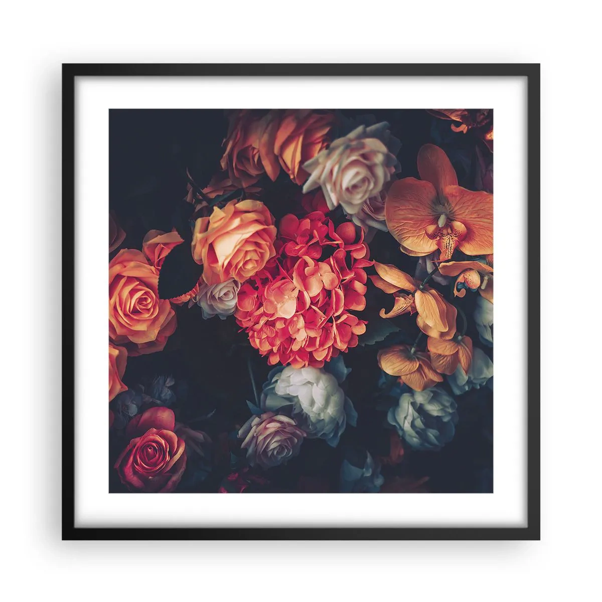 Poszter fehér keretben - Mint a holland mestereknél - 50x50 cm