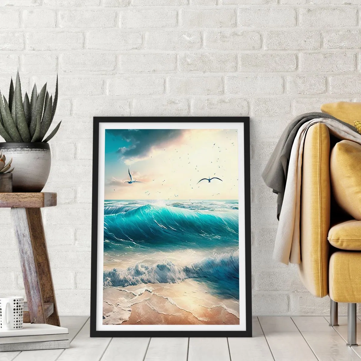 Poszter fehér keretben - Zaj csak neked - 30x40 cm