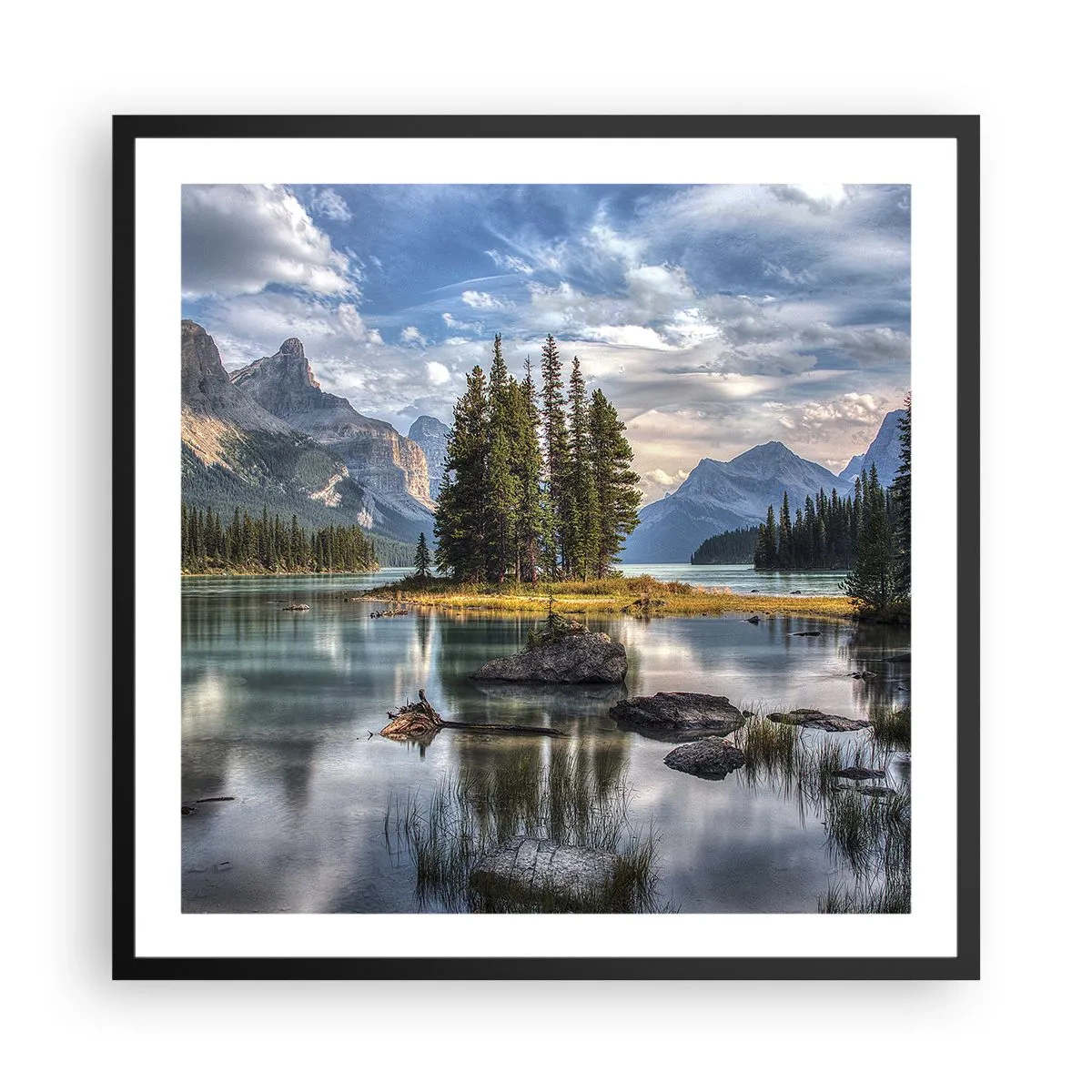 Poszter fehér keretben - A nagy és tiszta víz mellett... - 60x60 cm