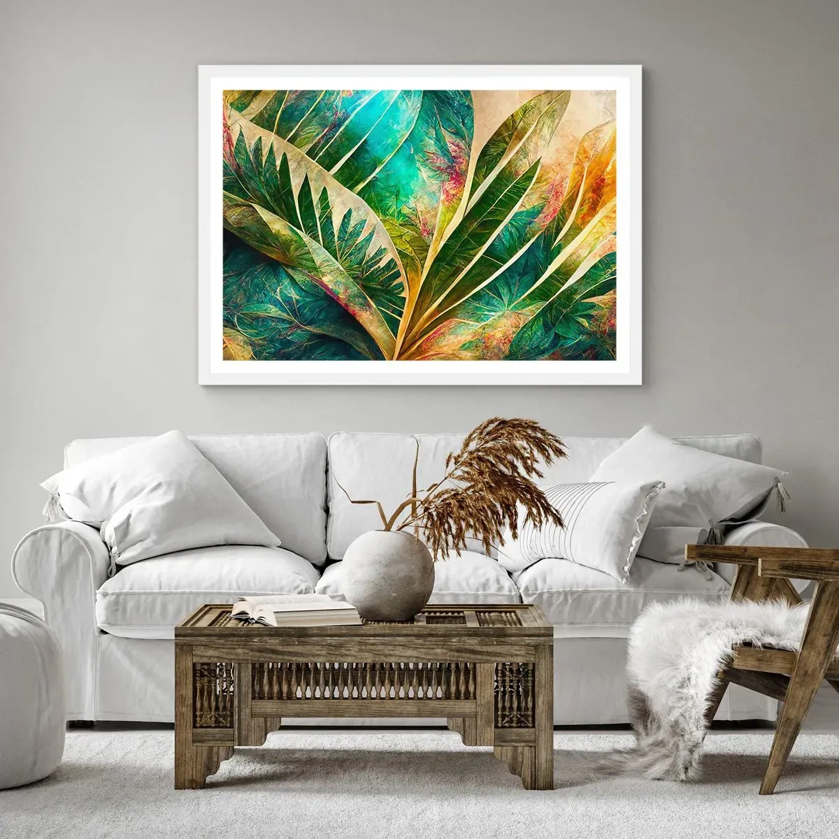 Poszter fekete keretben - A trópusok színei - 91x61 cm