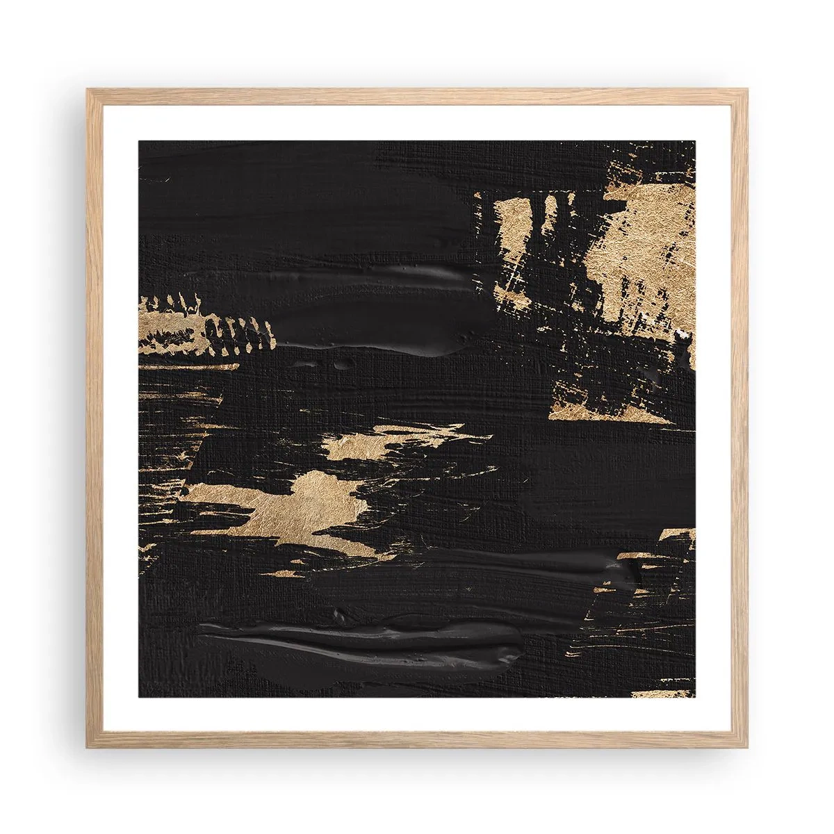 Poszter világos tölgy keretben - Az érintés nyoma - 60x60 cm