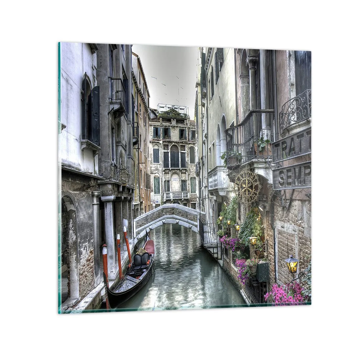 Üveg kép - Évszázadokon át néma elmélkedésben - 30x30 cm