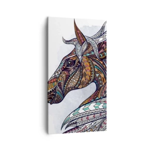 Vászonkép - Kelta harcos lova - 45x80 cm