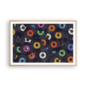 Poszter világos tölgy keretben - A klasszika színei - 91x61 cm