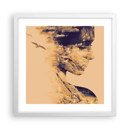 Poszter fekete keretben - Természetes szépség - 40x40 cm