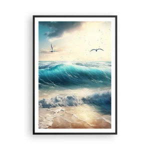 Poszter fehér keretben - Zaj csak neked - 70x100 cm