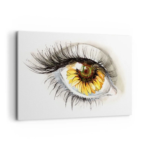 Vászonkép - Tekintet forró mint a nyár - 120x80 cm