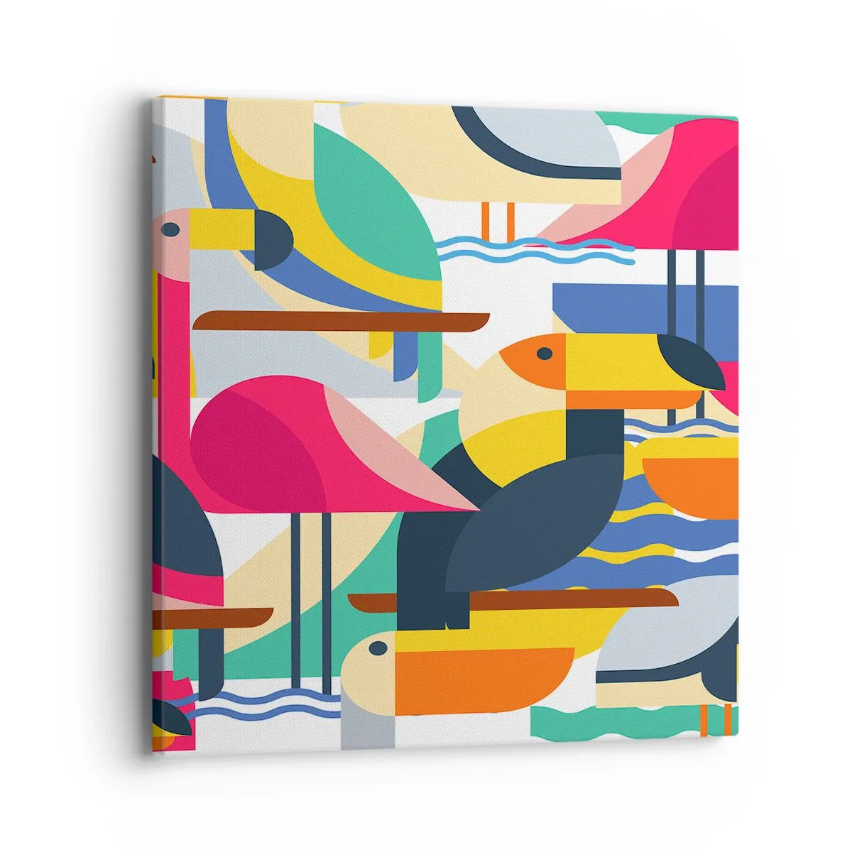 Vászonkép - Madárparti - 40x40 cm