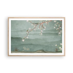 Poszter világos tölgy keretben - Tavasz, ah, te vagy az - 91x61 cm