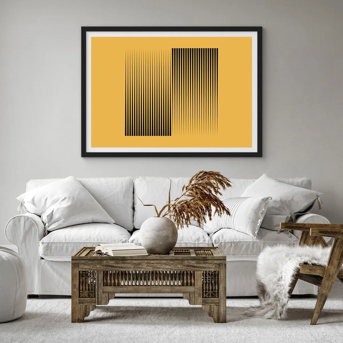 Poszter fehér keretben - Az ellentétek négyzete - 100x70 cm
