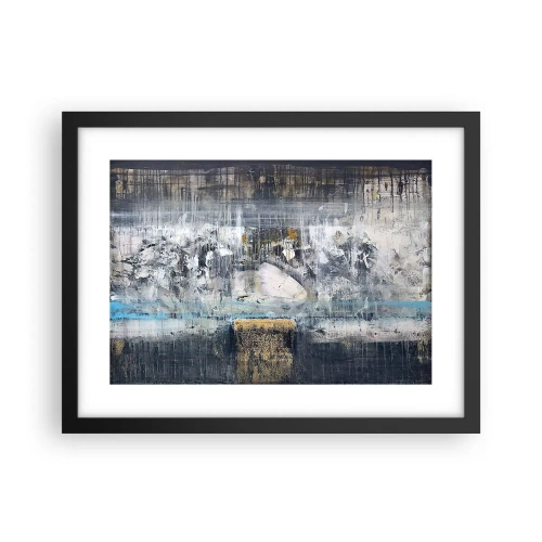 Poszter fehér keretben - Mint a jégen, mint a csomón - 40x30 cm