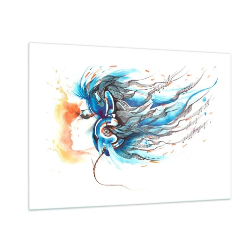 Üveg kép - Hadd szóljon a zene - 100x70 cm