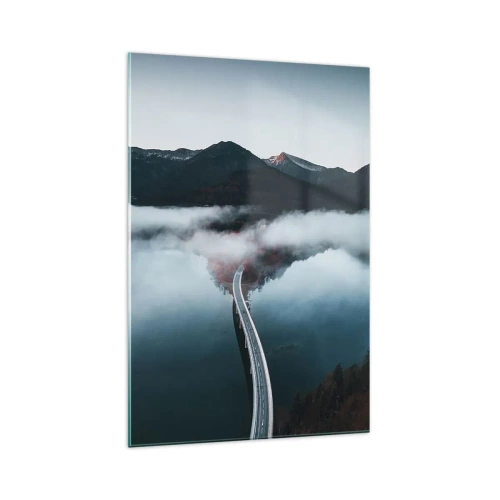 Üveg kép - Tükörsima víz felett - 70x100 cm