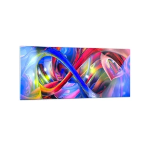 Üveg kép - A színek tánca - 120x50 cm