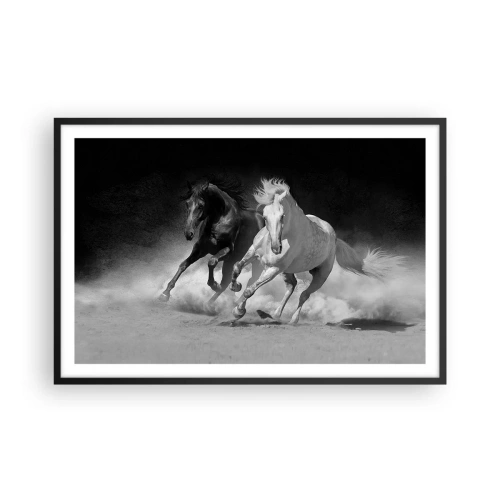 Poszter fehér keretben - A szabadság vágtája - 91x61 cm