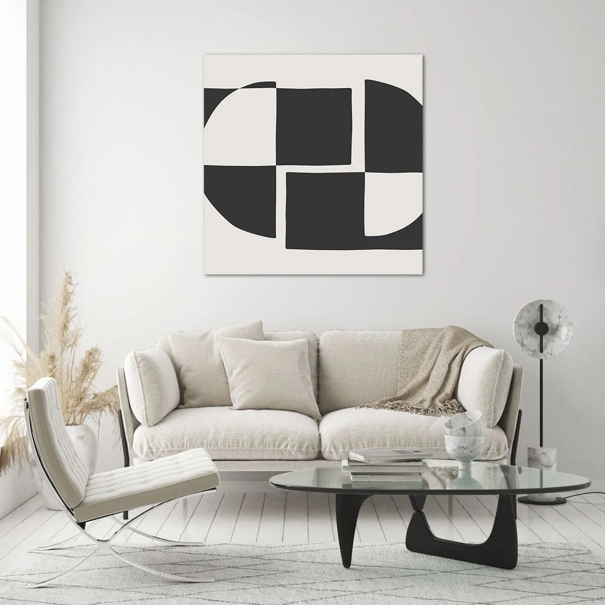 Üveg kép - Antitézis – szintézis - 70x70 cm