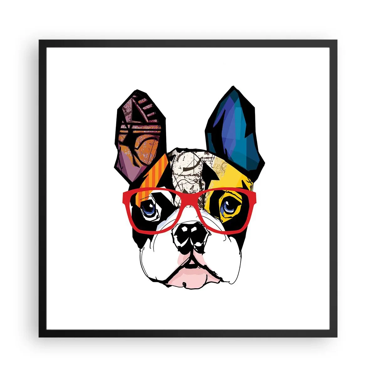 Poszter fehér keretben - Értelmiségi - 60x60 cm