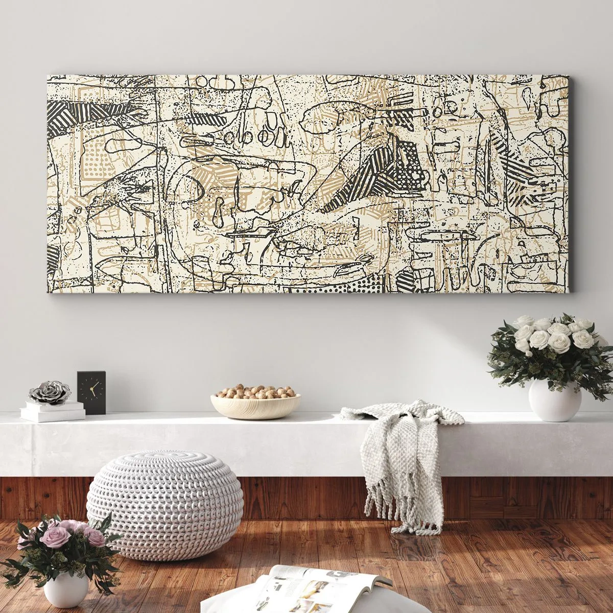 Vászonkép - Dekódolásra vár - 100x40 cm