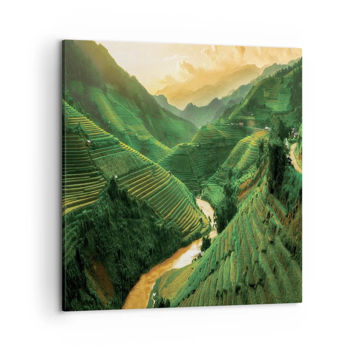 Vászonkép - Vietnámi völgy - 50x50 cm