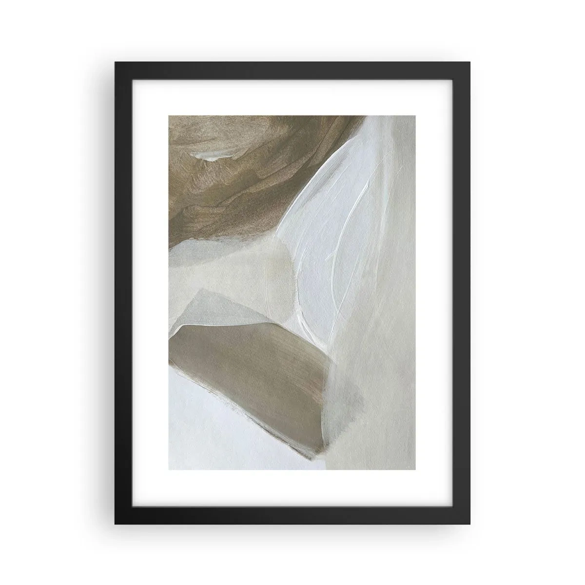 Poszter fehér keretben - Fehér hullámai - 30x40 cm