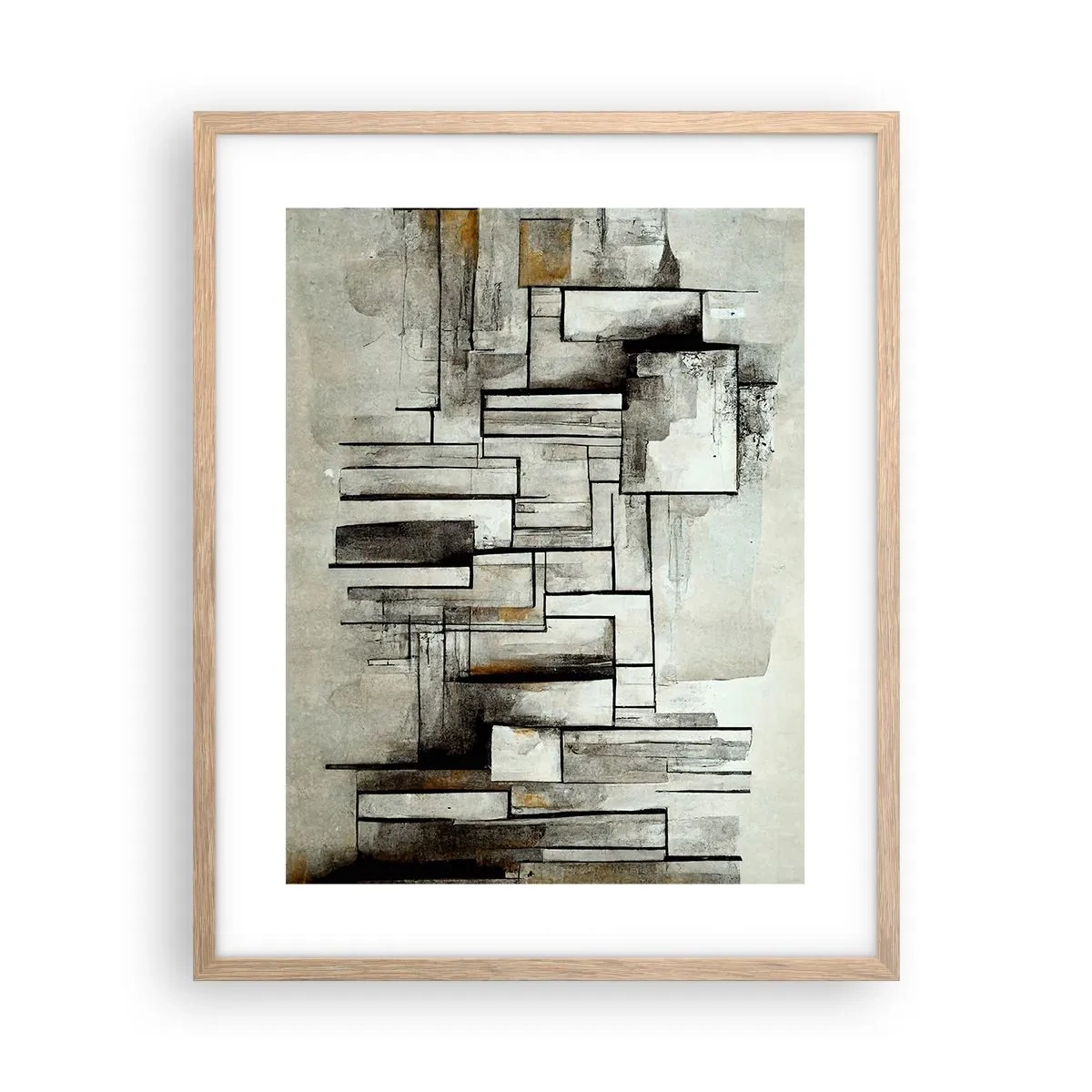 Poszter világos tölgy keretben - Az egyszerűség ereje - 40x50 cm