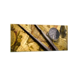 Üveg kép - Hol vannak ezek a kincsek? - 120x50 cm