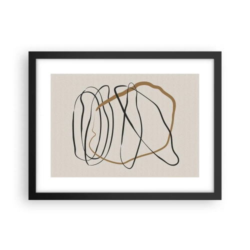 Poszter fehér keretben - Kompozíció - birtokló tánc - 40x30 cm
