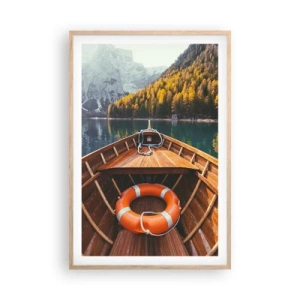 Poszter világos tölgy keretben - Hegyi kirándulás - 61x91 cm