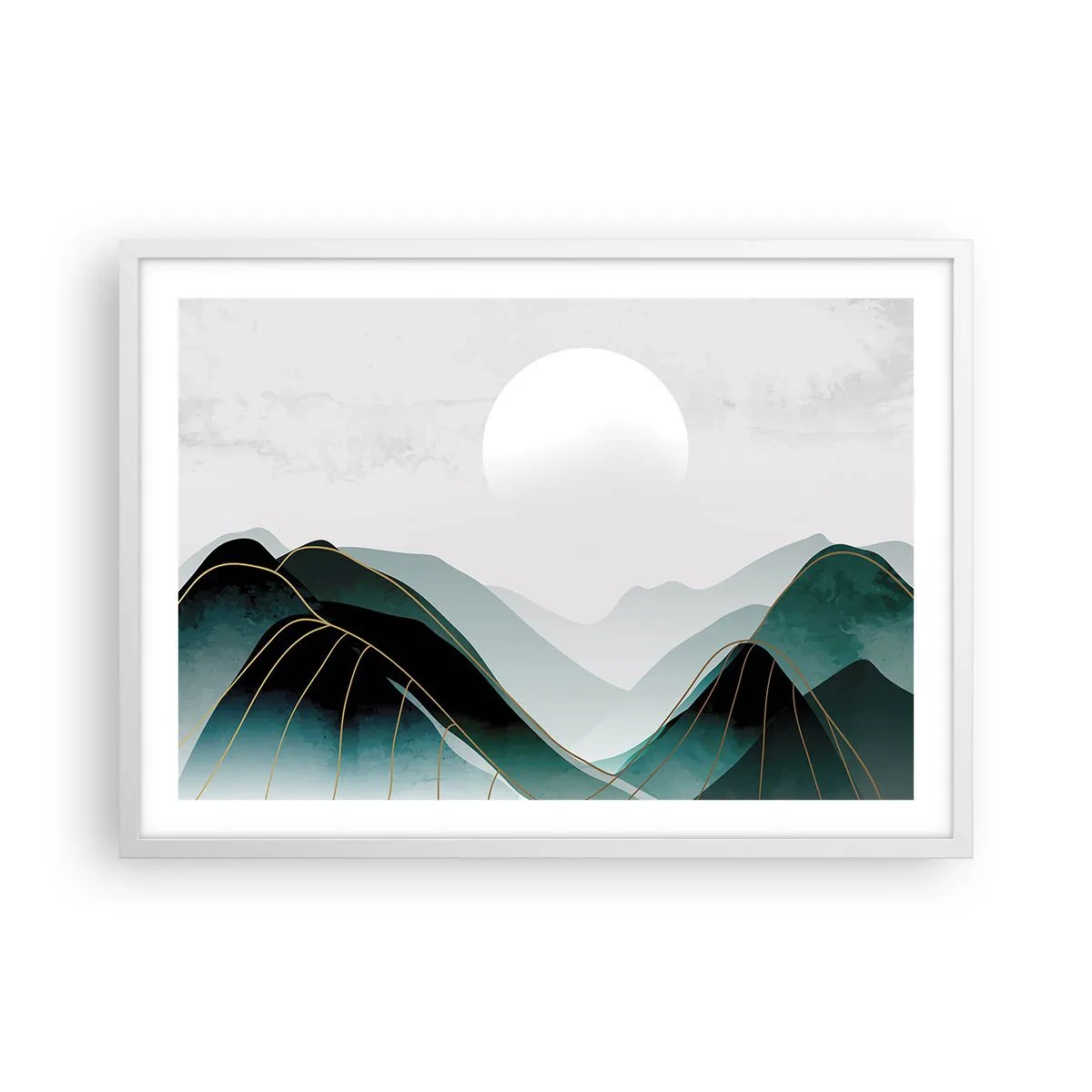 Poszter fekete keretben - Teljes fenségben - 70x50 cm