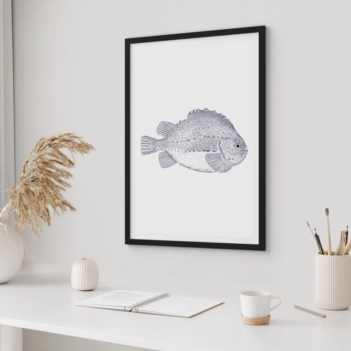 Poszter fehér keretben - A természettudós albumába - 30x40 cm