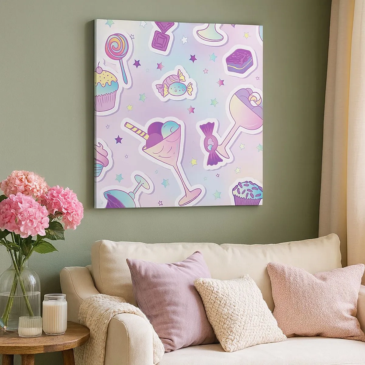 Vászonkép - Hogy minden nap születésnap legyen - 30x30 cm