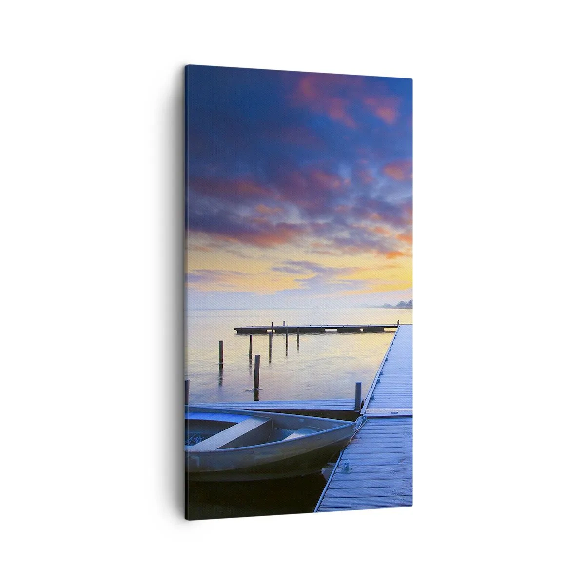 Vászonkép - Lila-arany nyugalom - 45x80 cm